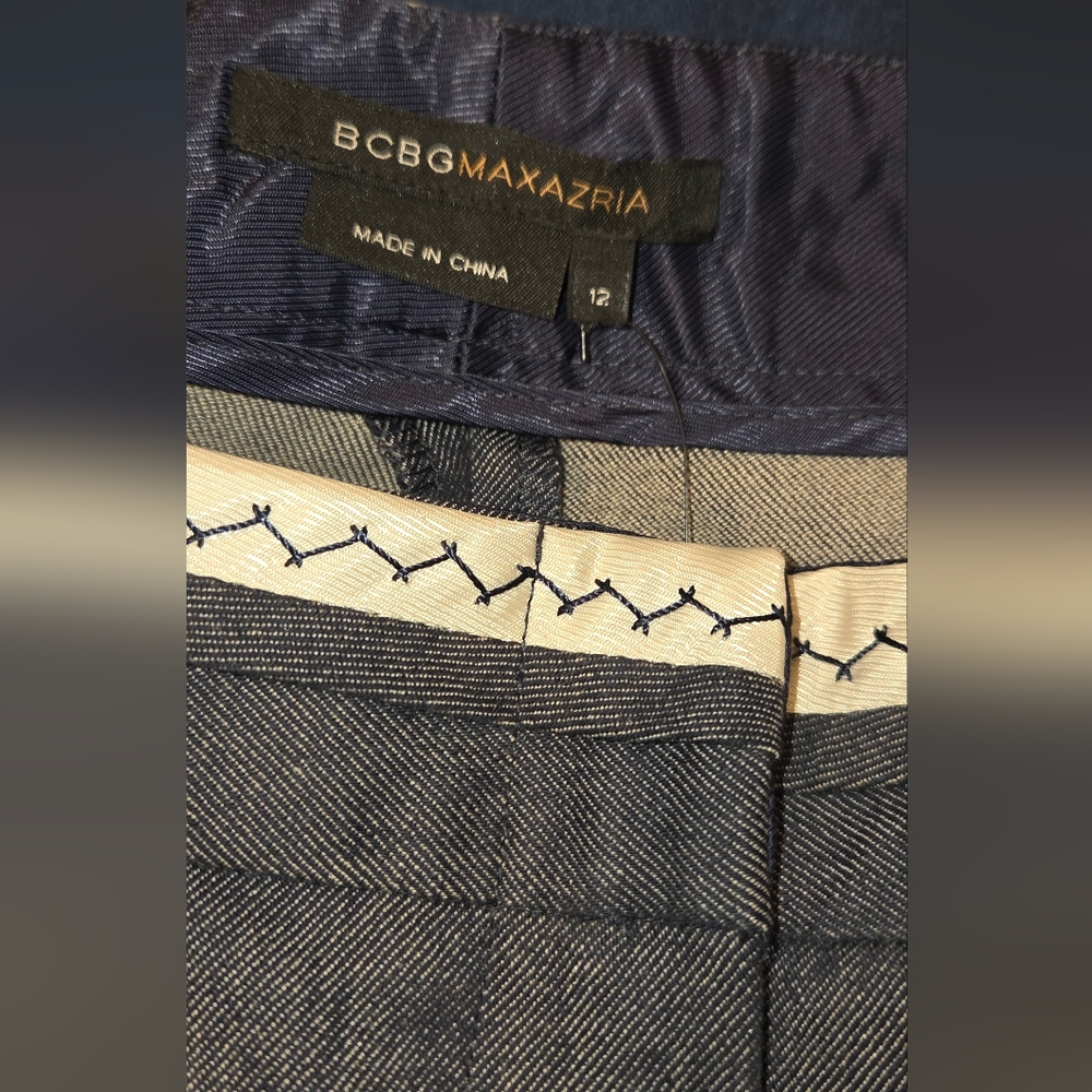 BCBG Indigo Straight Leg Pants "MOLLY" - Picture 3 of 4